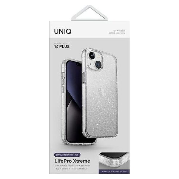 Uniq Etui UNIQ LifePro Xtreme Apple iPhone 14 Plus przezroczysty/tinsel lucent