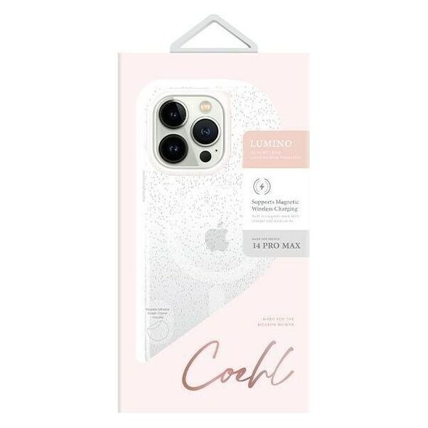 Uniq Etui UNIQ Coehl Lumino Apple iPhone 14 Pro Max srebrny/sparkling silver