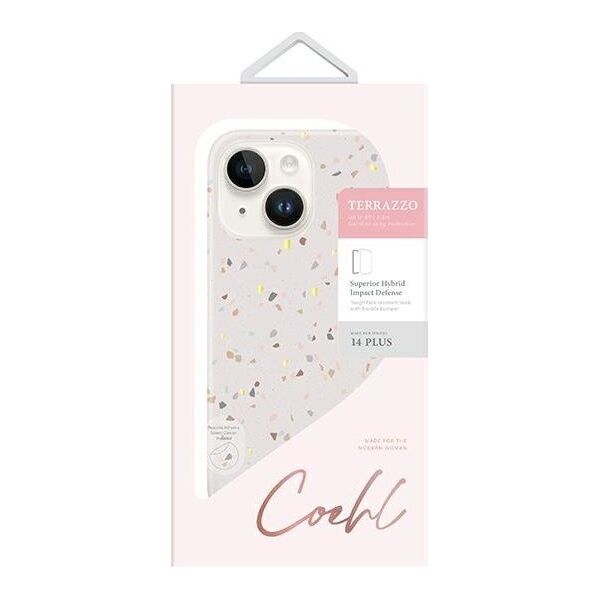 Uniq Etui UNIQ Coehl Terrazzo Apple iPhone 14 Plus piaskowy/sandstone