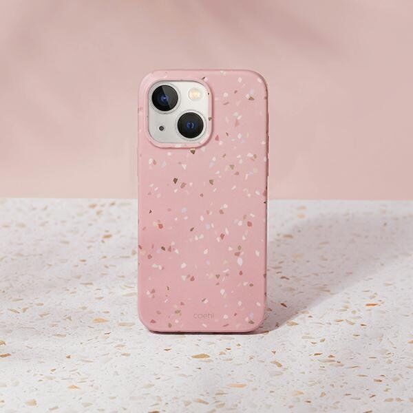Uniq Etui UNIQ Coehl Terrazzo Apple iPhone 14 Plus różowy/coral pink
