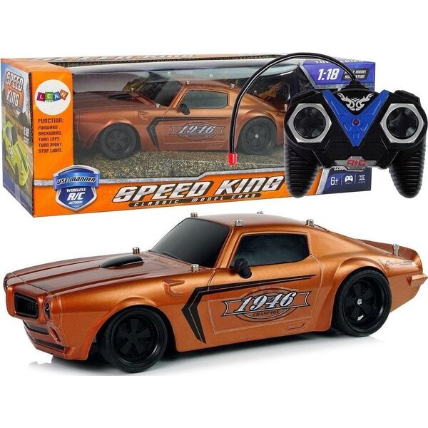 LeanToys Auto Sportowe R/C 1:18 brązowe Champion