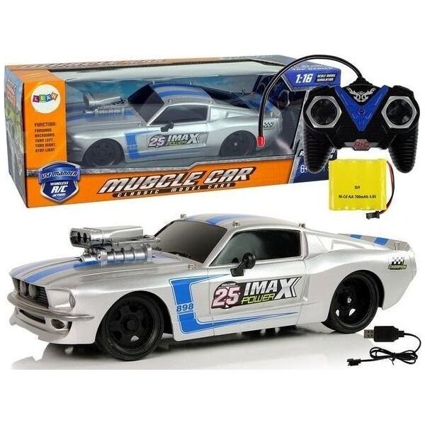 LeanToys Auto Sportowe 1:16 zdalnie sterowane srebrne