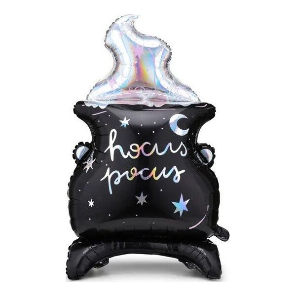 PartyDeco Balon foliowy holograficzny Kociołek na Halloween