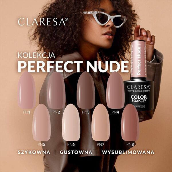 Claresa CLARESA Lakier Hybrydowy PERFECT NUDE 06