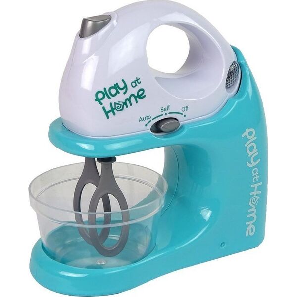 LeanToys Zestaw Mikser Miska Niebieski Blender AGD Światło