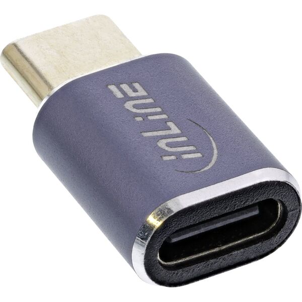 Adapter USB InLine InLine® USB4 Adapter, USB Type-C male/female, aluminium, grey