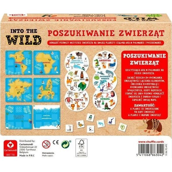 Cartamundi Into the Wild - Poszukiwanie zwierząt CARTAMUNDI
