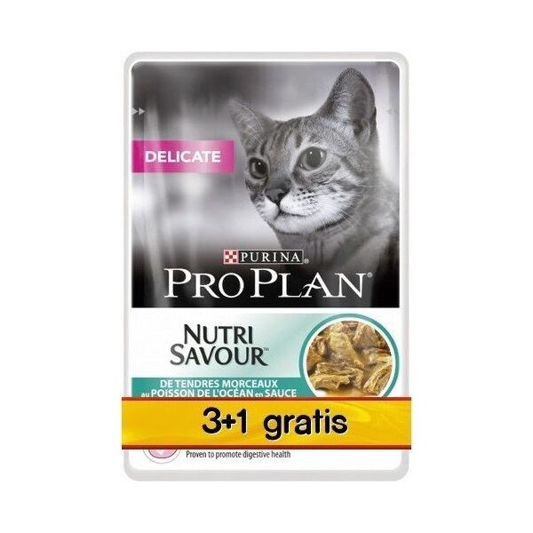 PURINA NESTLE Purina Pro Plan Delicate Ryba 85g 3+1