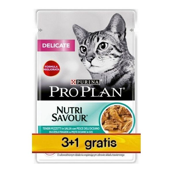 PURINA NESTLE Purina Pro Plan Delicate Ryba 85g 3+1