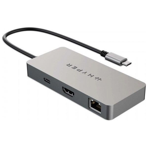HyperDrive Koncentrator Hyper 5-Port USB-C HUB, 4K HDMI, 2x USB-A, USB-C DP, Gigabit Ethernet