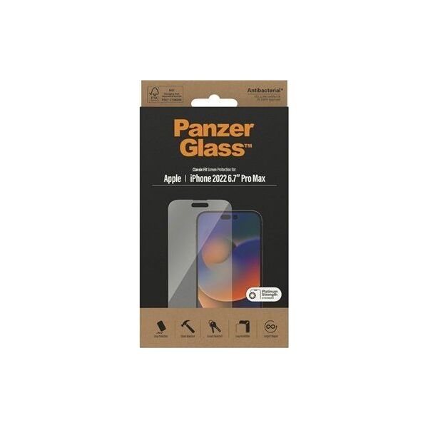 PanzerGlass Szkło ochronne Classic FIT iPhone 14 Pro Max