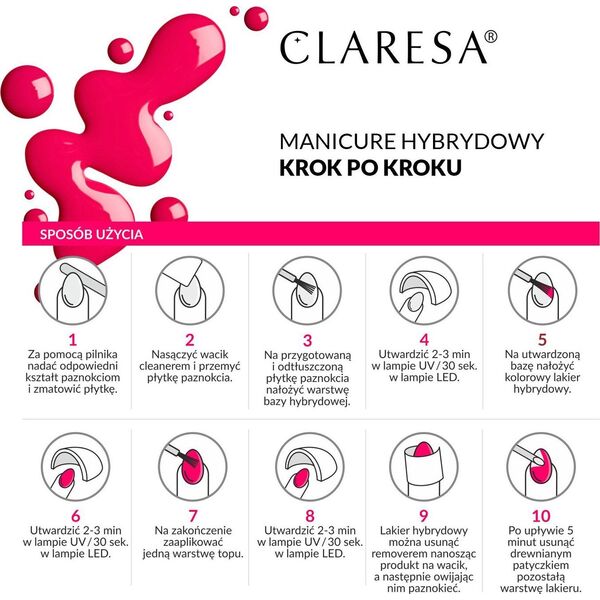 Claresa CLARESA Lakier Hybrydowy PERFECT NUDE 01