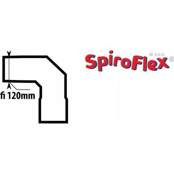 SpiroFlex 120 kolano nastawne nierdzewne