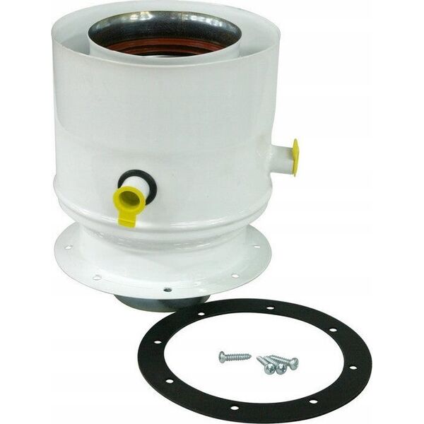SpiroFlex Adapter F 60/100-80/125 z króćcami biały