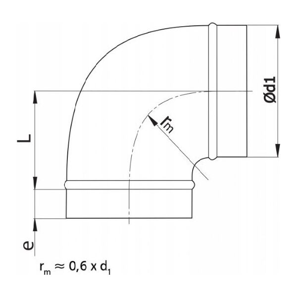 SpiroFlex Kolano 90° DN 160