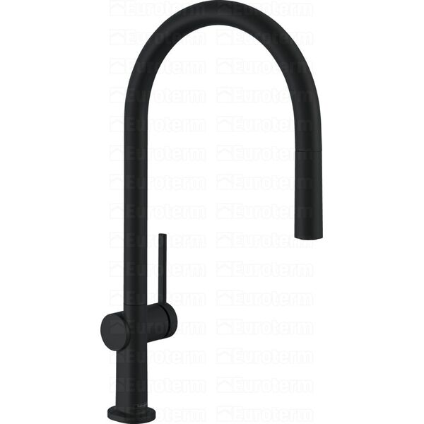 Bateria kuchenna Hansgrohe Talis M54 stojąca czarna matowa (72803670)