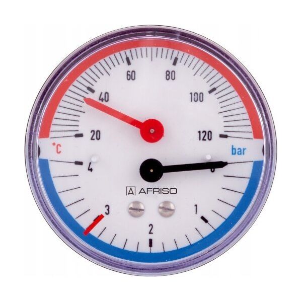 Afriso Termomanometr TM80 0-10bar 1/2 AX 20-120^C (S)A