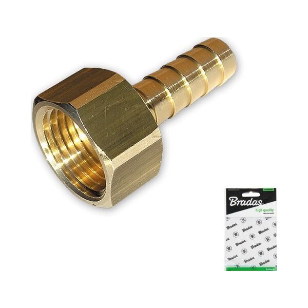 Bradas Nypel do węża GW 1/2 9mmNypel do węża GW 1/2 9mm