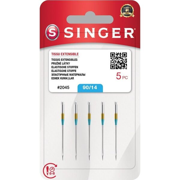 Singer Igła SINGER N2045 -14/90 blister 5szt strecz