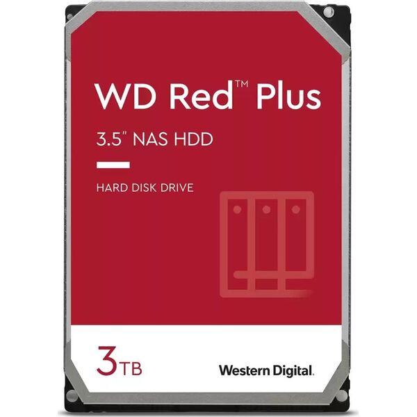 Dysk serwerowy WD Red Plus 3TB 3.5'' SATA III (6 Gb/s)  (WD30EFPX)
