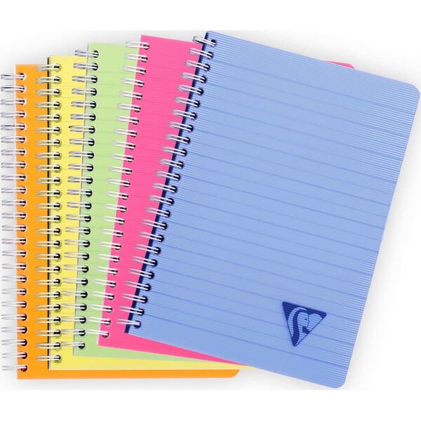 Clairefontaine Clairefontaine 5 kołozeszytów Linicolor A5, 90 kartek w linie