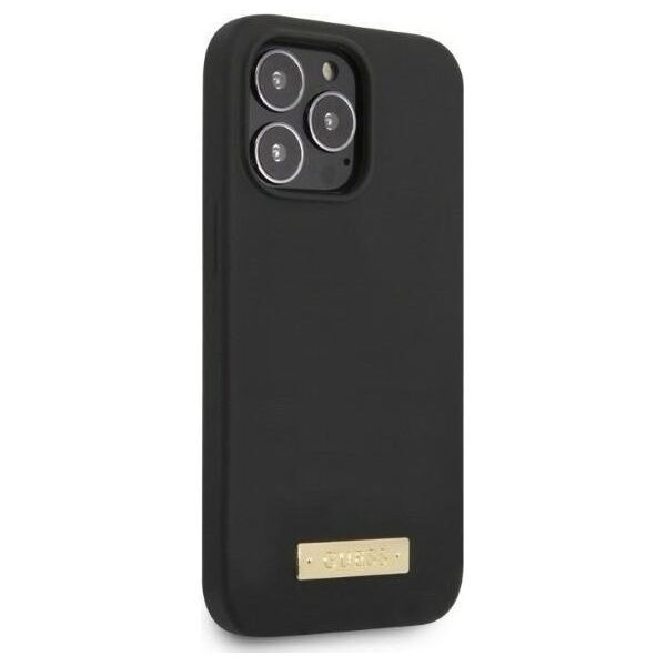 Guess Guess GUHMP13XSPLK iPhone 13 Pro Max 6,7" czarny/black hard case Silicone Logo Plate MagSafe NoSize