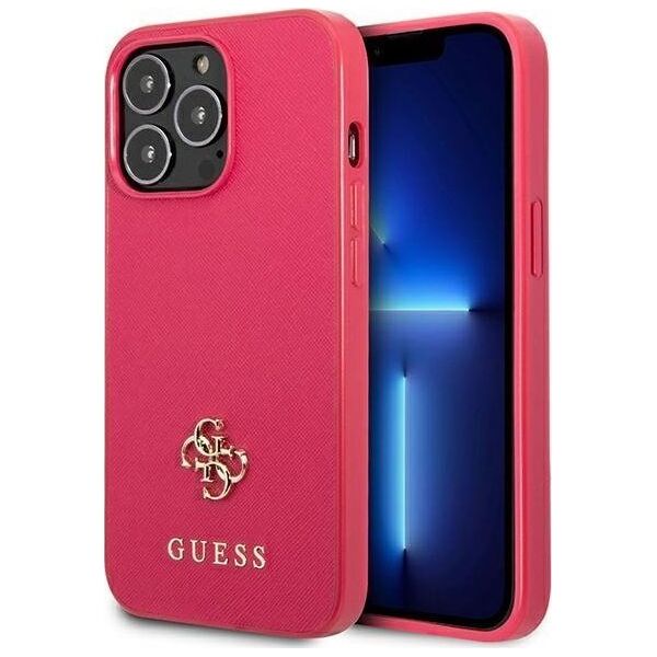 Guess Guess GUHCP13LPS4MF iPhone 13 Pro / 13 6,1" różowy/pink hardcase Saffiano 4G Small Metal Logo NoSize