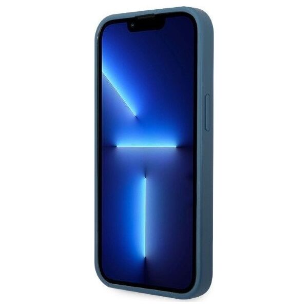 Guess Guess GUHCP13SP4TPB iPhone 13 mini 5,4" niebieski/blue hardcase 4G Triangle Logo Cardslot NoSize
