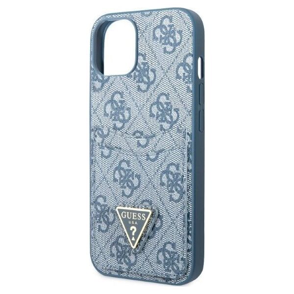 Guess Guess GUHCP13SP4TPB iPhone 13 mini 5,4" niebieski/blue hardcase 4G Triangle Logo Cardslot NoSize