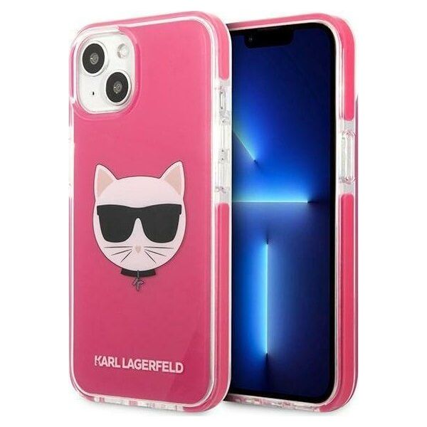 Karl Lagerfeld Karl Lagerfeld KLHCP13MTPECPI iPhone 13 6,1" hardcase fuksja/fuschia Choupette Head NoSize