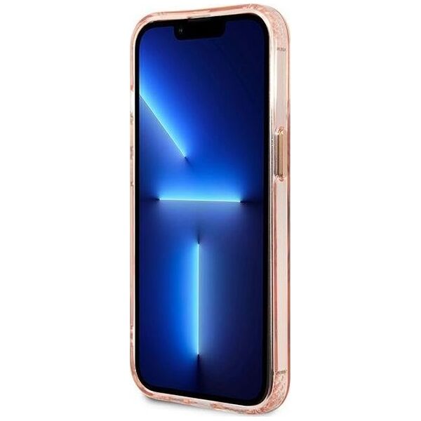 Guess Guess GUHMP13XHTCMP iPhone 13 Pro Max 6,7" różowy/pink hard case Gold Outline Translucent MagSafe NoSize