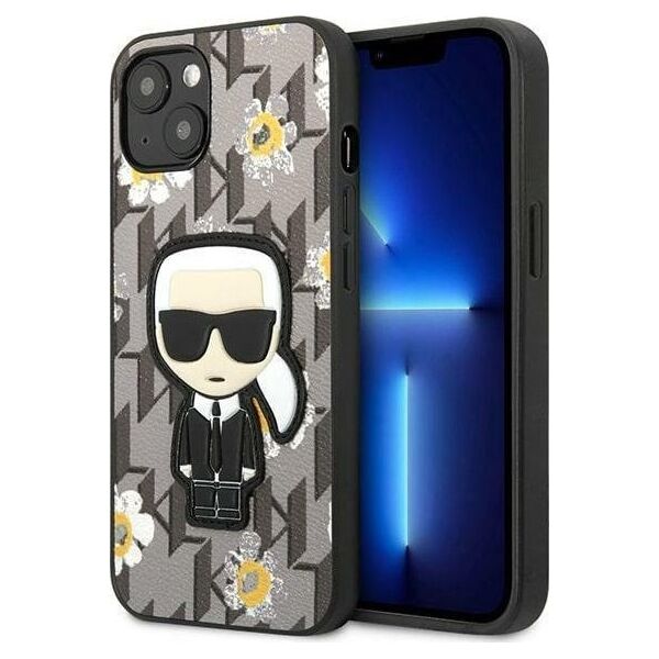 Karl Lagerfeld Karl Lagerfeld KLHCP13SPMNFIK1 iPhone 13 mini 5,4" szary/grey Flower Ikonik Karl NoSize