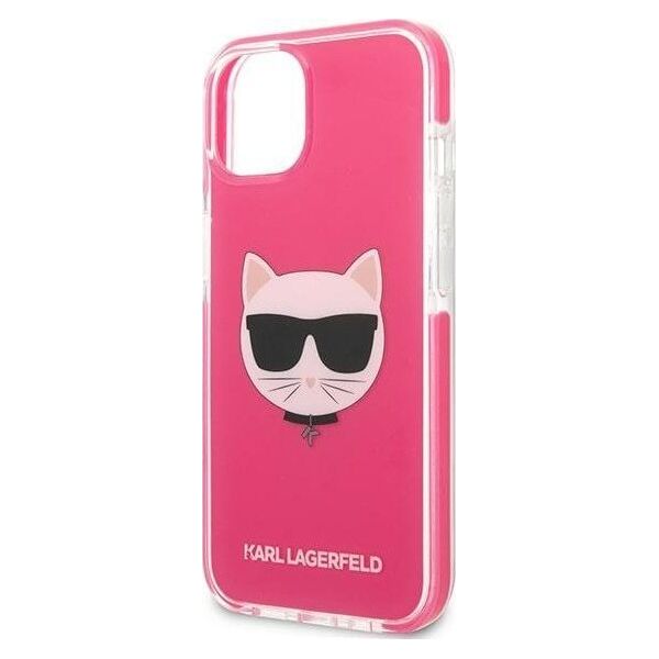 Karl Lagerfeld Karl Lagerfeld KLHCP13STPECPI iPhone 13 mini 5,4" hardcase fuksja/fuschia Choupette Head NoSize