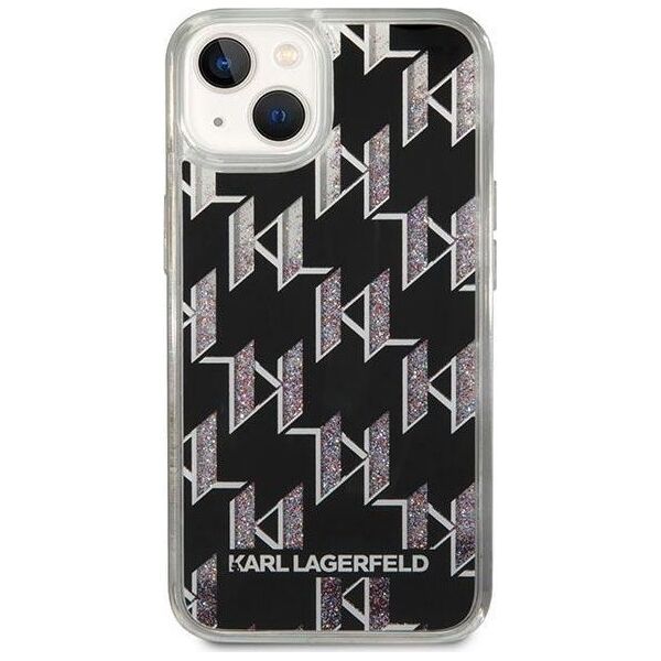 Karl Lagerfeld Karl Lagerfeld KLHCP14SLMNMK iPhone 14 6,1" hardcase czarny/black Liquid Glitter Monogram