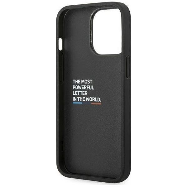 BMW Etui BMW BMHCP14L22NBCK iPhone 14 Pro 6,1" czarny/black Leather Carbon