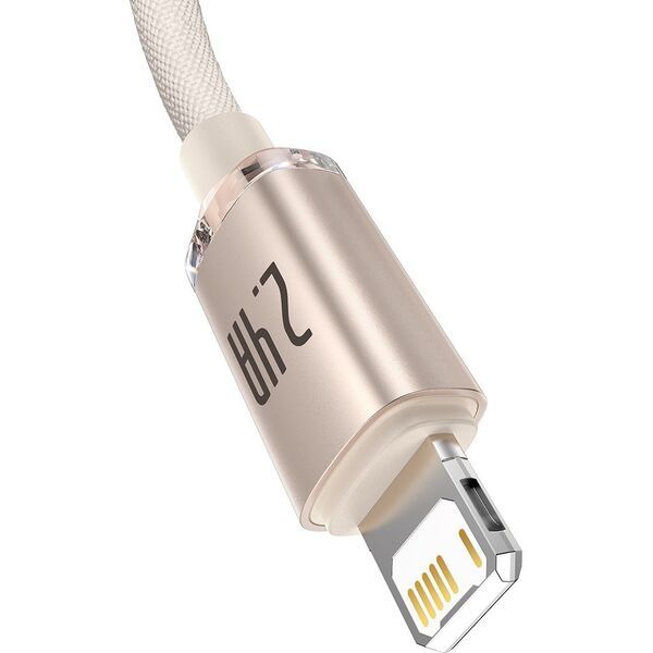 Kabel USB Baseus USB-A - Lightning 2 m Różowy (BSU3636)