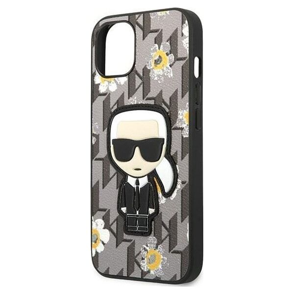 Karl Lagerfeld Karl Lagerfeld KLHCP13MPMNFIK1 iPhone 13 6,1" szary/grey Flower Ikonik Karl NoSize