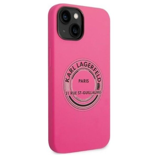 Karl Lagerfeld Karl Lagerfeld KLHCP14MSRSGRCF iPhone 14 Plus 6,7" hardcase różowy/pink Silicone RSG NoSize