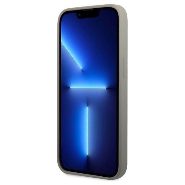Guess Guess GUHMP13SSPLG iPhone 13 mini 5,4" szary/grey hard case Silicone Logo Plate MagSafe NoSize