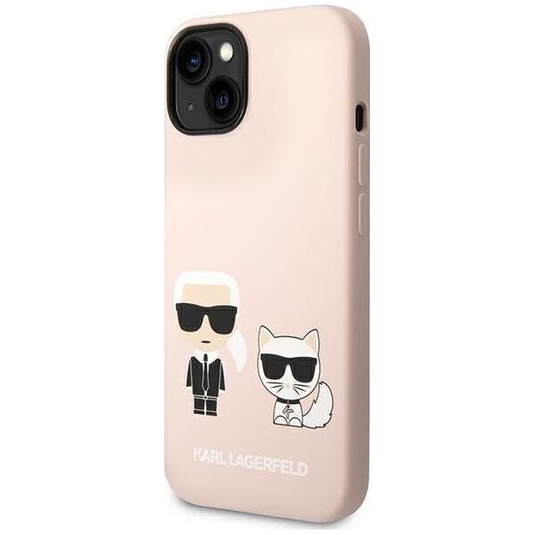 Karl Lagerfeld Karl Lagerfeld KLHMP14MSSKCI iPhone 14 Plus 6,7" hardcase jasnoróżowy/light pink Silicone Karl & Choupette Magsafe NoSize