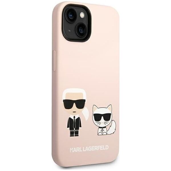 Karl Lagerfeld Karl Lagerfeld KLHMP14MSSKCI iPhone 14 Plus 6,7" hardcase jasnoróżowy/light pink Silicone Karl & Choupette Magsafe NoSize