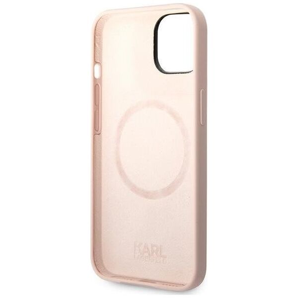 Karl Lagerfeld Karl Lagerfeld KLHMP14MSSKCI iPhone 14 Plus 6,7" hardcase jasnoróżowy/light pink Silicone Karl & Choupette Magsafe NoSize