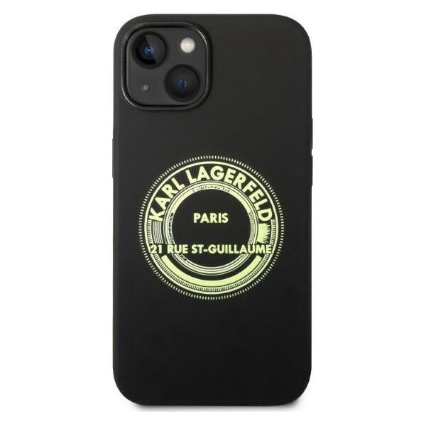 Karl Lagerfeld Karl Lagerfeld KLHCP14MSRSGRCK iPhone 14 Plus 6,7" hardcase czarny/black Silicone RSG NoSize