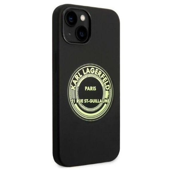 Karl Lagerfeld Karl Lagerfeld KLHCP14MSRSGRCK iPhone 14 Plus 6,7" hardcase czarny/black Silicone RSG NoSize