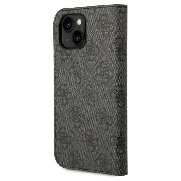 Guess Etui Guess GUBKP14SHG4SHK Apple iPhone 14 czarny/black book 4G Vintage Gold Logo