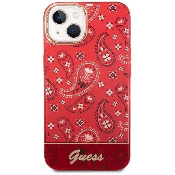 Guess Etui Guess GUHCP14MHGBNHR Apple iPhone 14 Plus czerwony/red hardcase Bandana Paisley