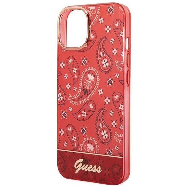 Guess Etui Guess GUHCP14MHGBNHR Apple iPhone 14 Plus czerwony/red hardcase Bandana Paisley