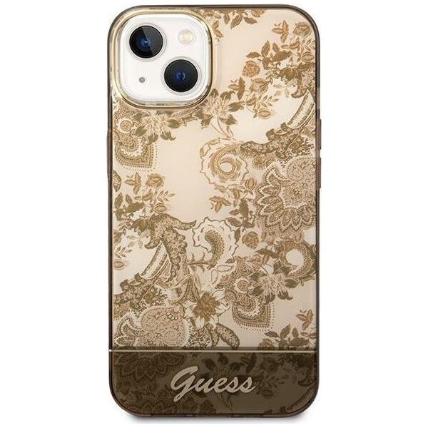 Guess Etui Guess GUHCP14MHGPLHC Apple iPhone 14 Plus ochre hardcase Porcelain Collection
