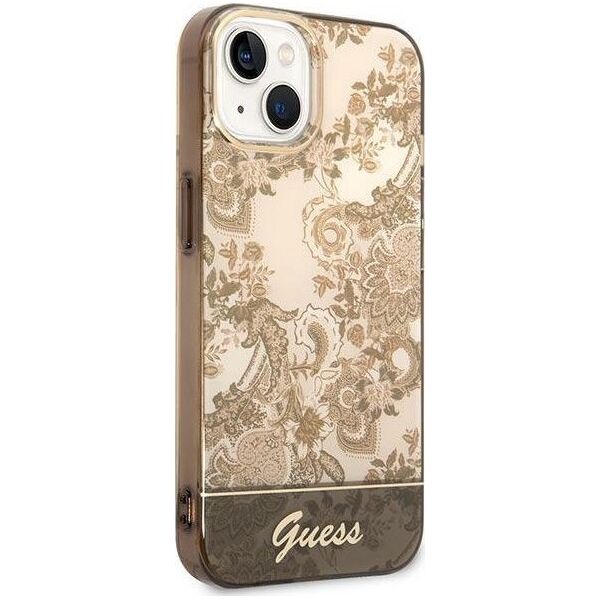 Guess Etui Guess GUHCP14MHGPLHC Apple iPhone 14 Plus ochre hardcase Porcelain Collection