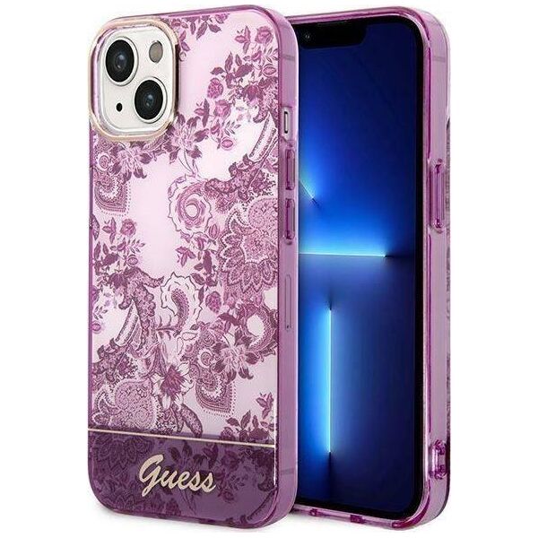 Guess Etui Guess GUHCP14MHGPLHF Apple iPhone 14 Plus fuksja/fuschia hardcase Porcelain Collection